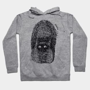 cute surprised black cat Hoodie